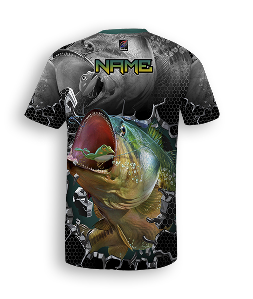 BASS MADNESS BLACK jersey back